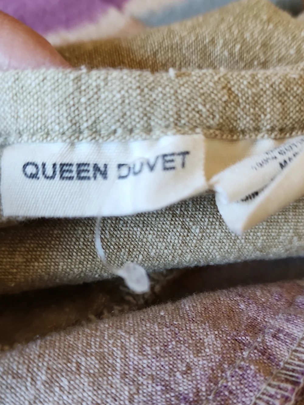 Urban Outfitters Free People Queen Duvet w/4 Shams Indian Cotton Boho Ikat Batik